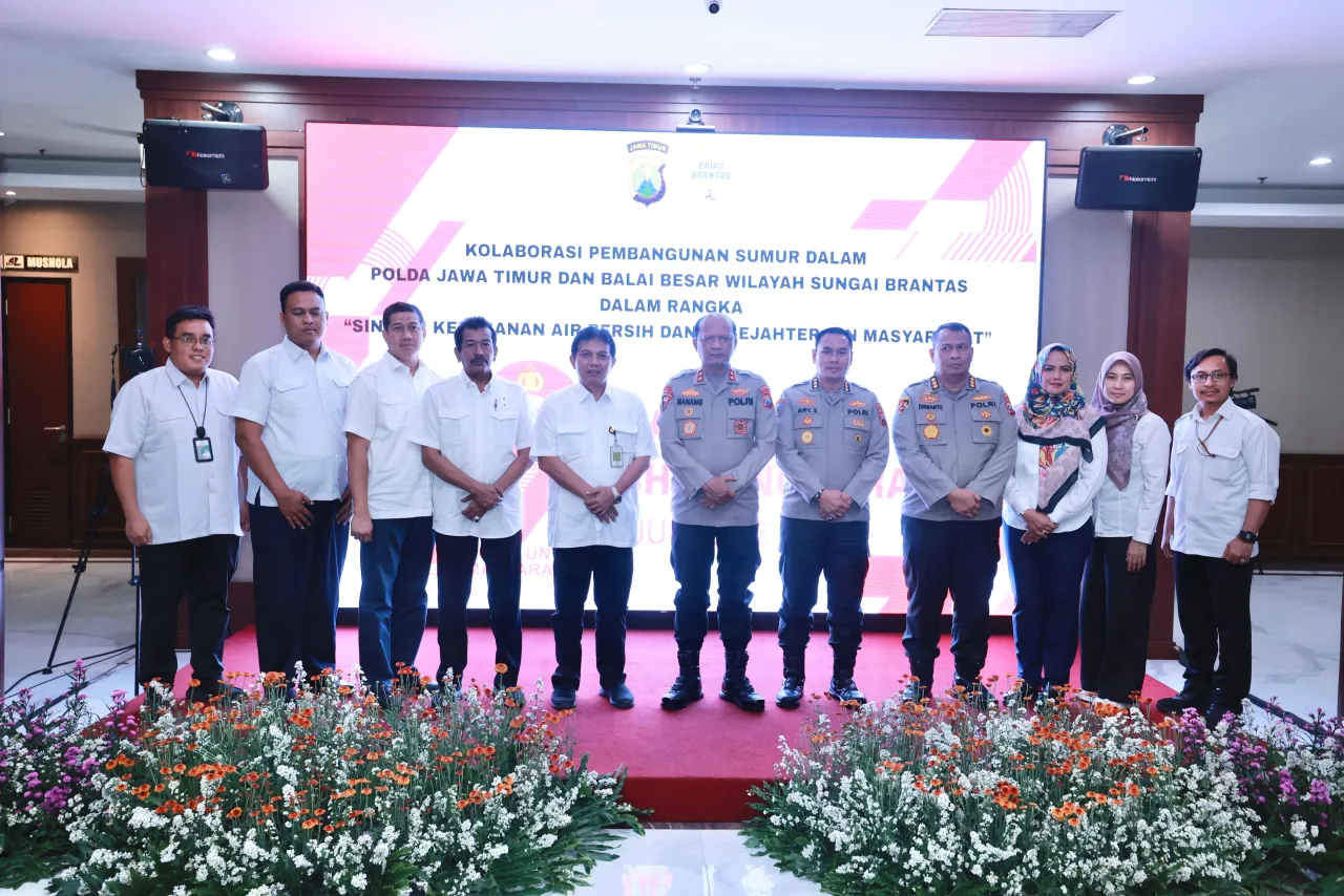 Kolaborasi Polda Jatim, BBWS Brantas Hari Bhayangkara ke -79: Bangun Sumur Bor Dukung Efisiensi Air dan Ketahanan Pangan