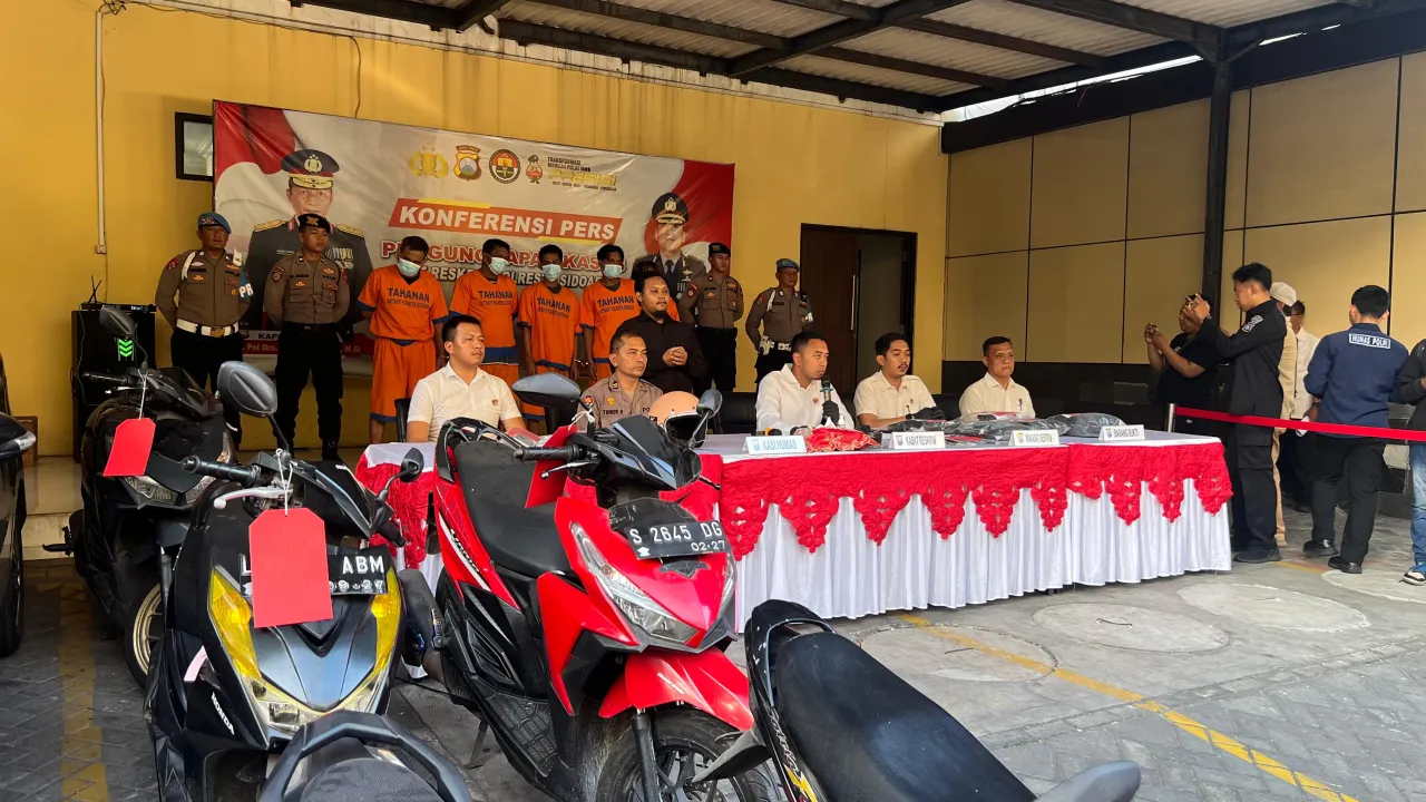 Polresta Sidoarjo Berhasil Amankan Residivis Spesialis Curanmor