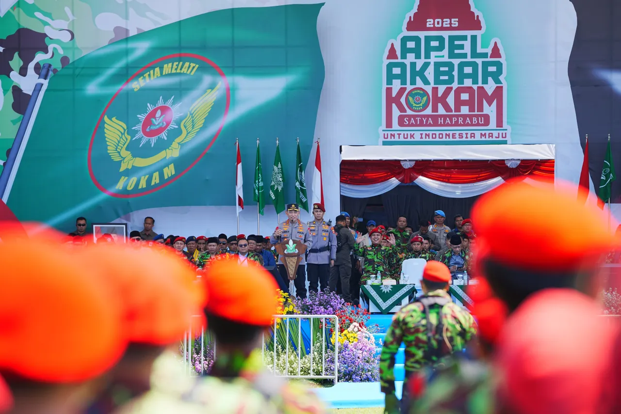 Kapolri Pimpin Apel Akbar Kokam, Perkuat Sinergitas Dukung Program Pemerintah