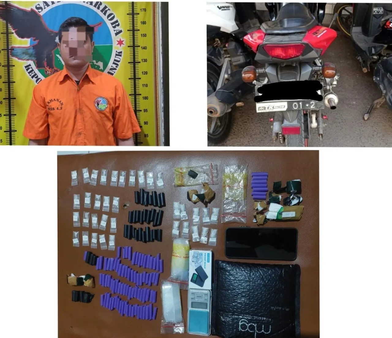 Setengah ons Sabu Disita, Satresnarkoba Polres Nganjuk Tangkap Pria Asal Sawahan 