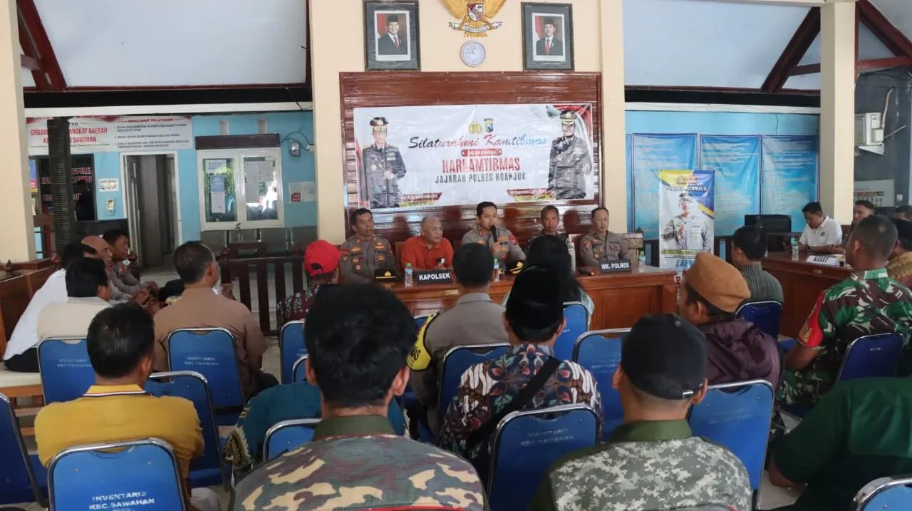 Kapolres Nganjuk Tegaskan Pentingnya Peran Warga dalam Menjaga Kamtibmas di Kecamatan Sawahan