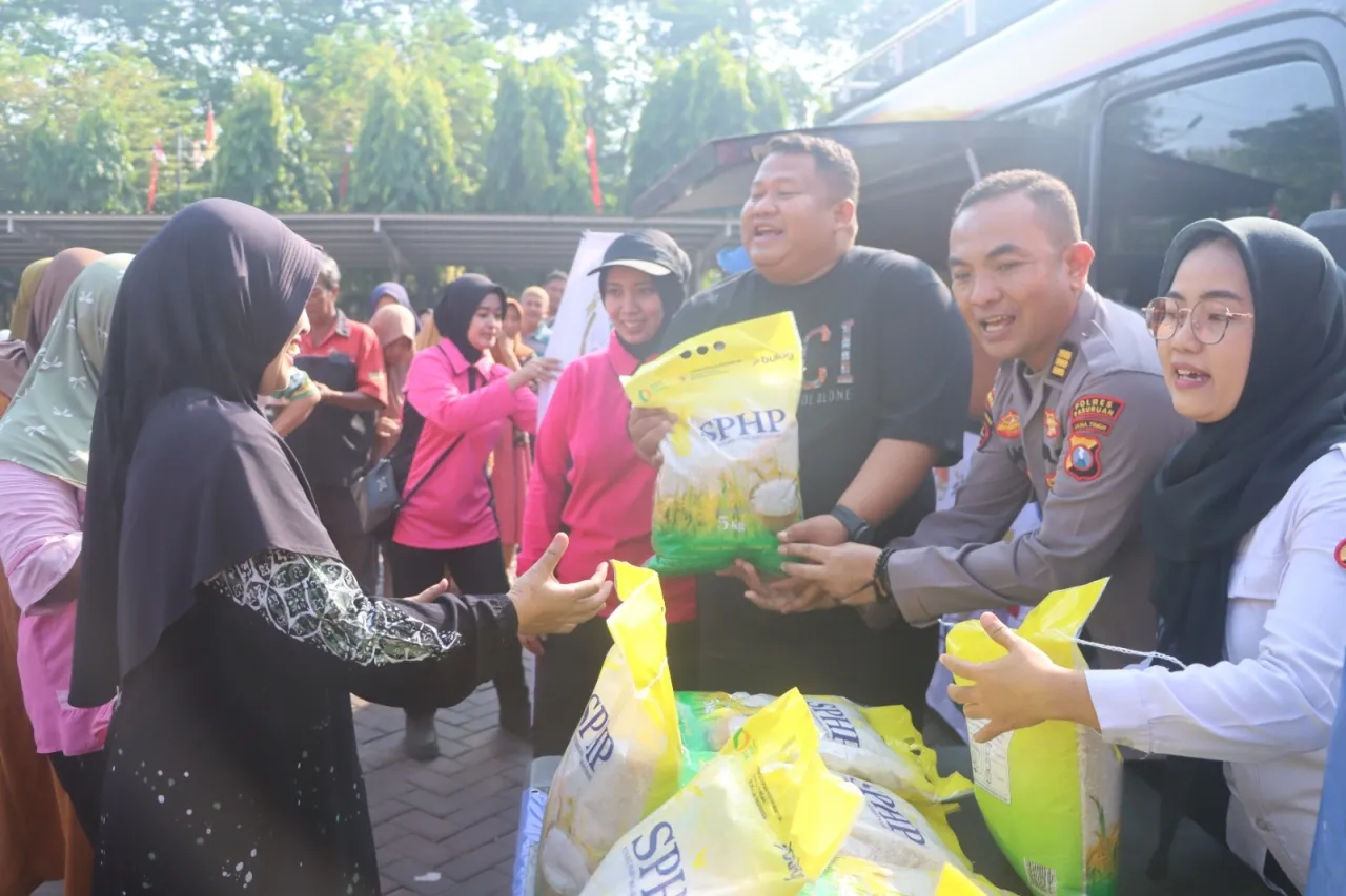 Polres Pasuruan Salurkan Beras Murah ke Seluruh Wilayah untuk Jaga Stabilitas Pangan