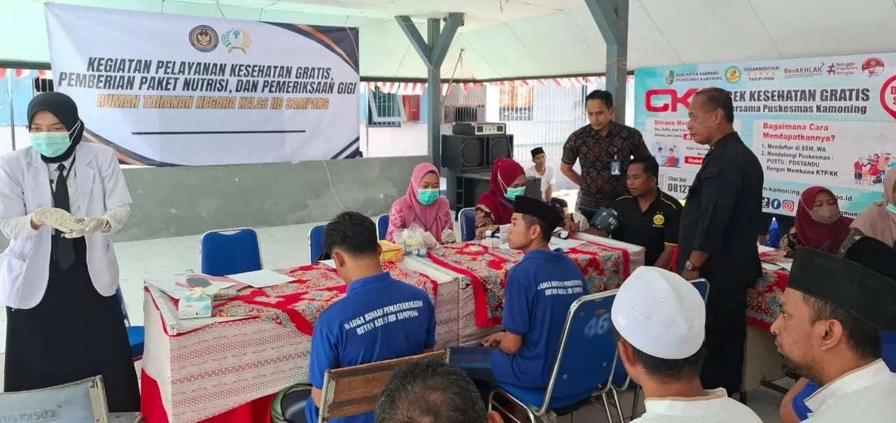 Pemeriksaan Kesehatan dan Gigi Gratis: Upaya Rutan Sampang Meningkatkan Kesehatan Warga Binaan