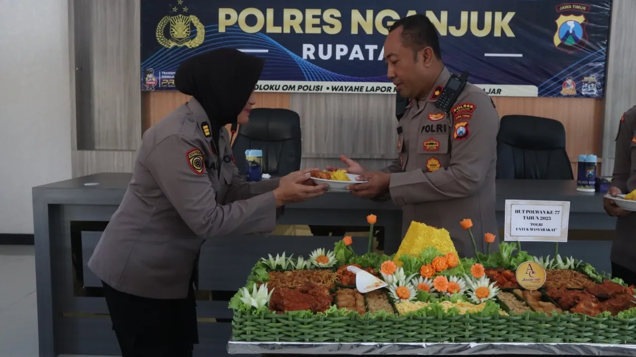 HUT Polwan ke-77, Polres Nganjuk Ajak Tingkatkan Pelayanan dan Dedikasi