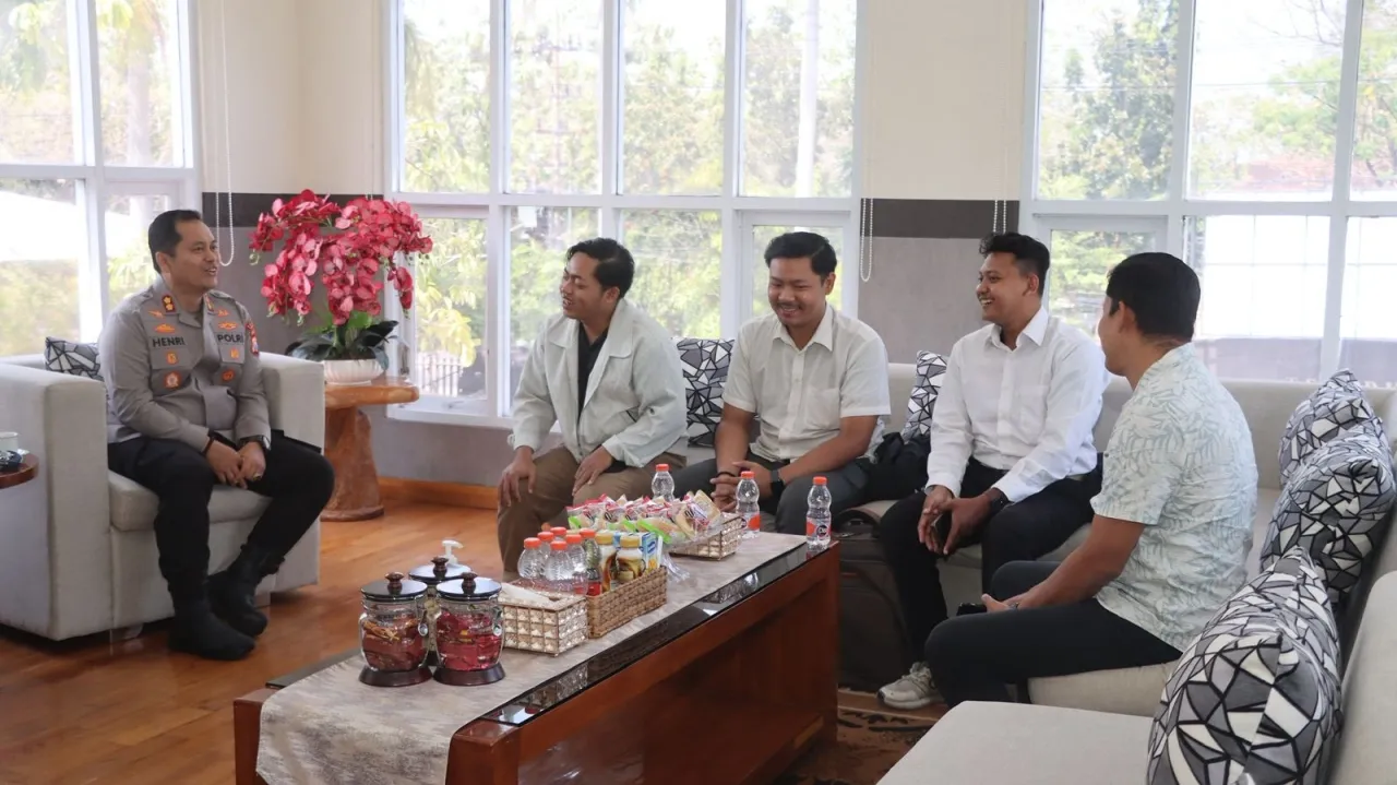 BEM PTNU Jatim Silaturahmi dengan Kapolres Nganjuk, Bahas Sikap Bijak Hadapi Situasi Terkini 