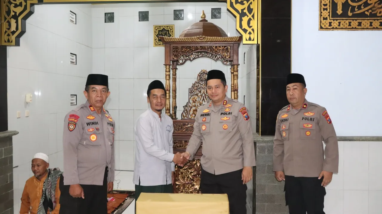 Safari Subuh, Kapolres Nganjuk Ajak Jamaah Gaungkan  Ayo Jogo Nganjuk