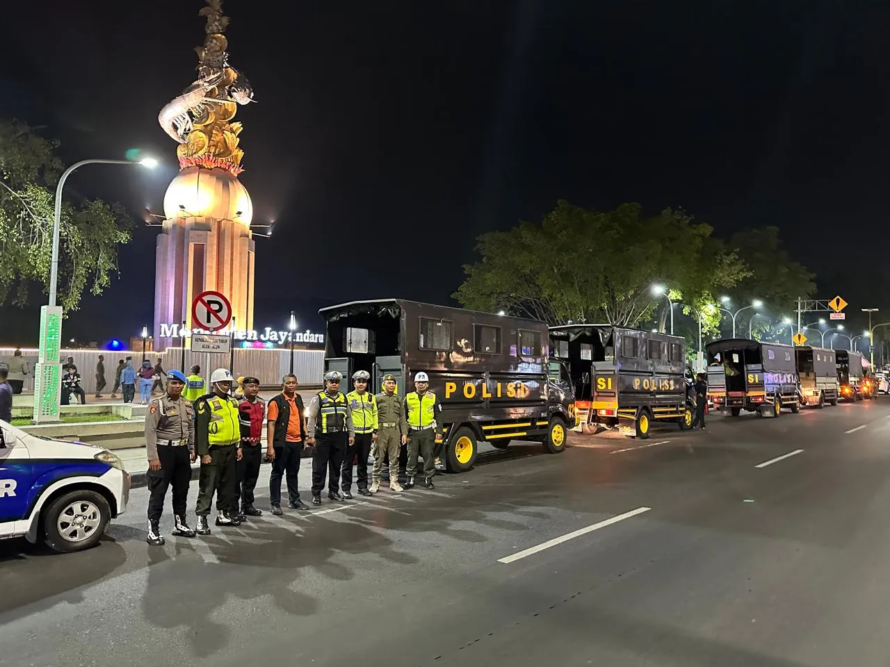 Sinergi TNI-Polri dan Satpol PP, Patroli Bersama Jogo Sidoarjo