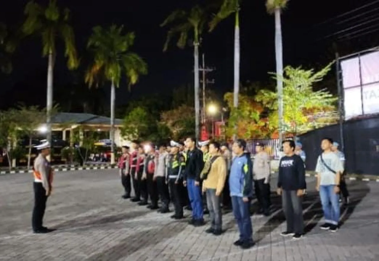 Polres Nganjuk Gelar Patroli Antisipasi Balap Liar dan Bentrok Antar Kelompok di Akhir Pekan