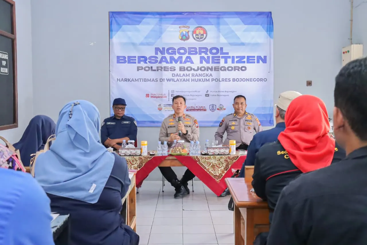 Literasi Digital Polres Bojonegoro Gandeng Warganet Jaga Kamtibmas