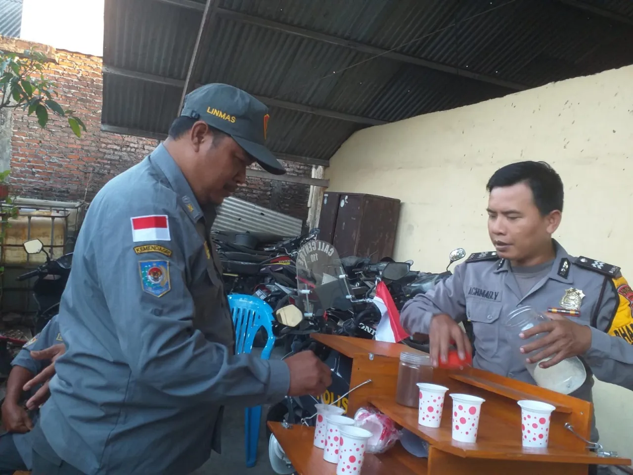 Dengan Kopling Polisi Ajak Warga Jaga Kamtibmas di Sidoarjo