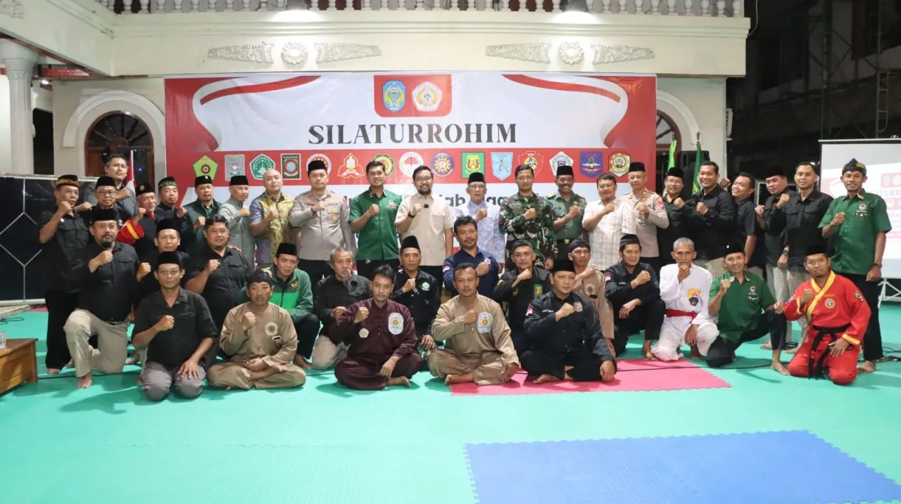 Silaturahmi IPSI di Padepokan Persinas ASAD, Kapolres Ajak Jaga Kedamaian Nganjuk