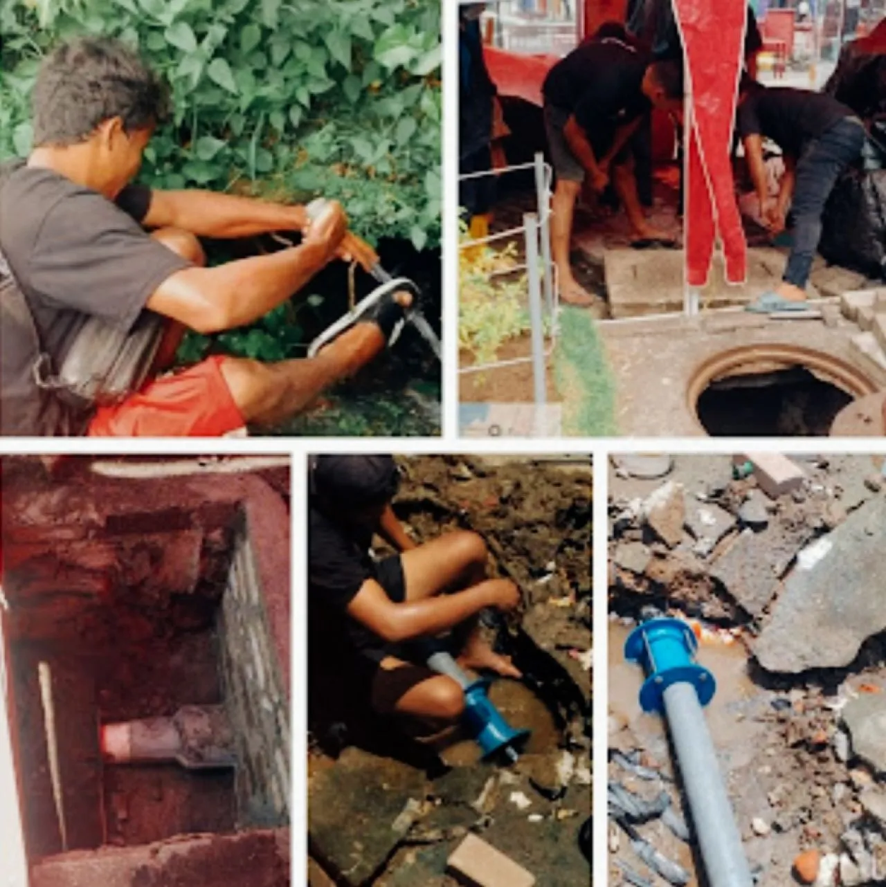 "Masuk Gorong-Gorong Demi Air Bersih: Dedikasi Petugas PDAM Wanua Wenang di Manado"