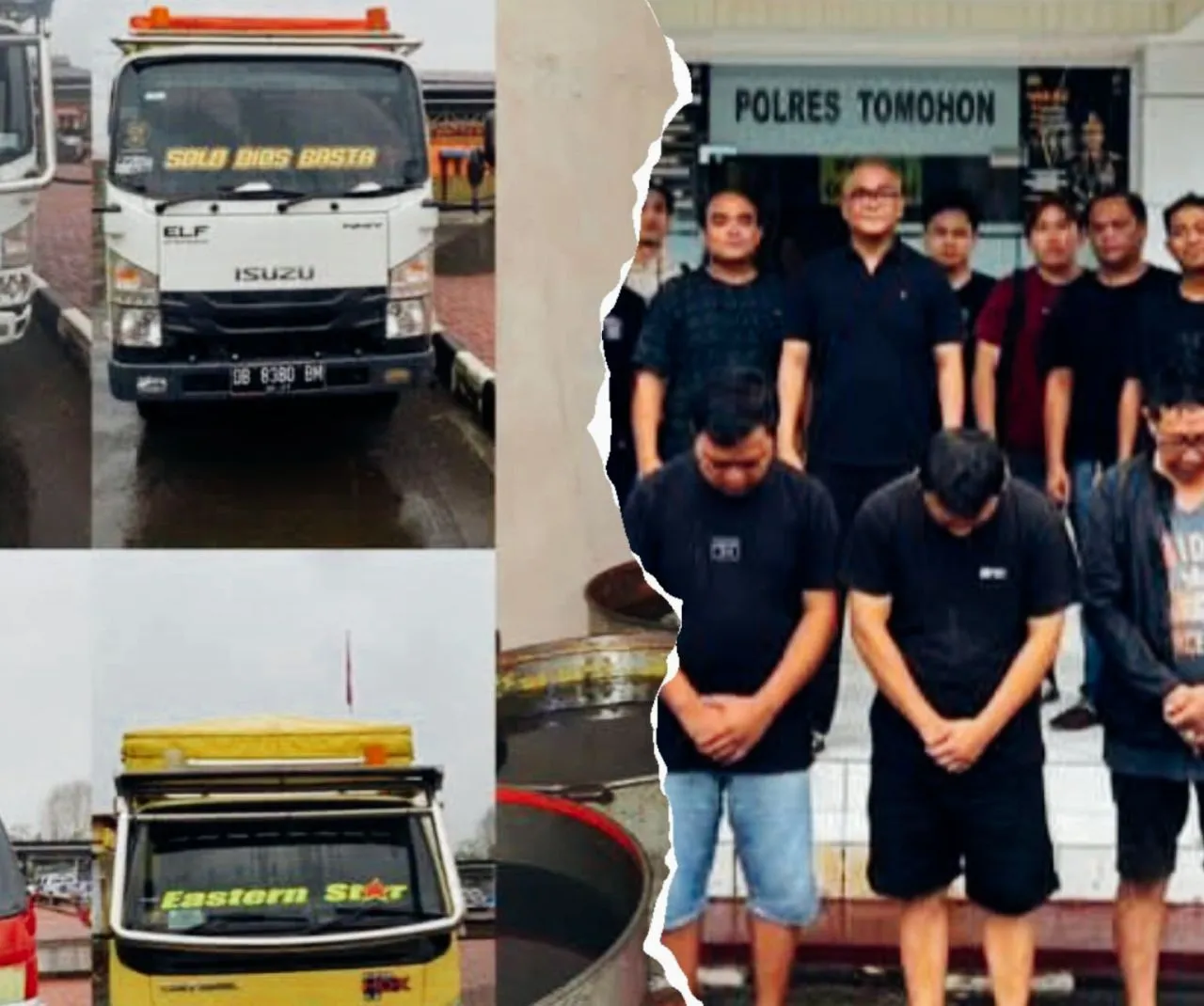 Polres Tomohon Bongkar Penimbunan 1.500 Liter Solar Subsidi di Minahasa: Empat Pelaku Ditangkap