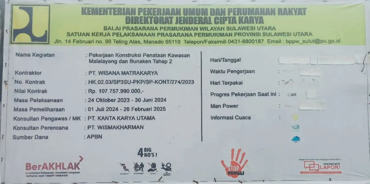 “Wajah Pariwisata Dipoles dengan Dusta: Dugaan Korupsi dan Perusakan Alam di Proyek Malalayang–Bunaken”