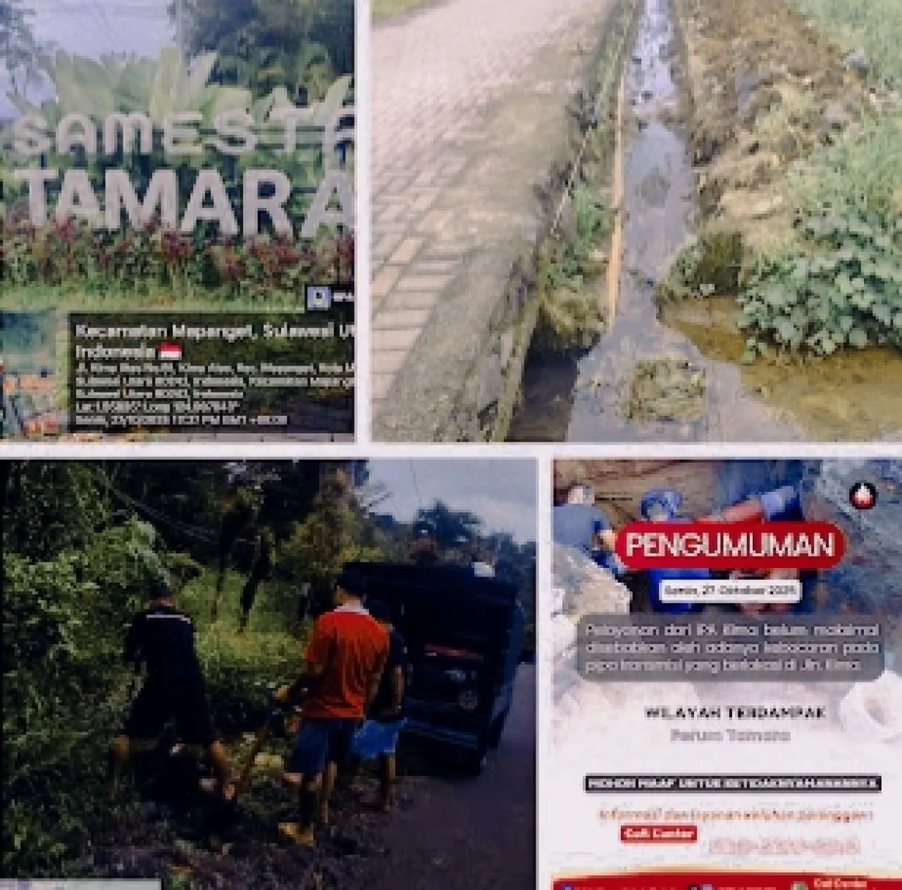 Gerak Cepat PDAM Manado: Gangguan Air di Perumahan Tamara Tuntas dalam Hitungan Jam