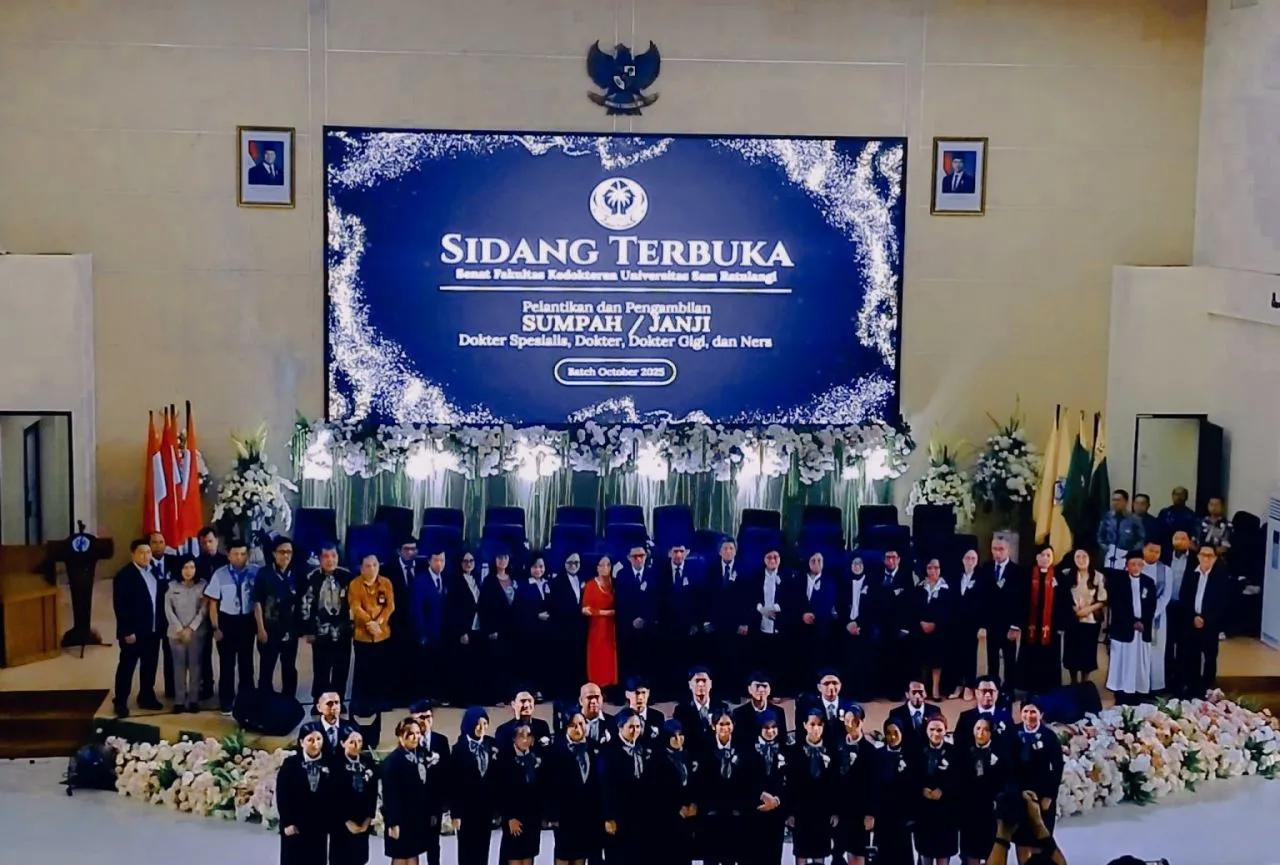 UNSRAT Cetak Tenaga Medis Unggul: Rektor Tekankan Nilai Kemanusiaan dalam Sumpah Dokter dan Ners