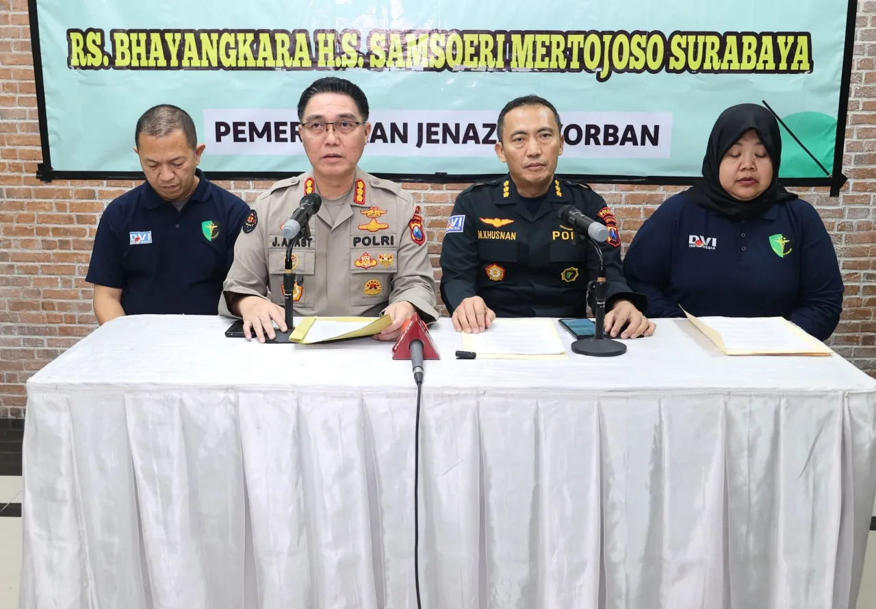 Polda Jatim Tegaskan Proses Hukum Kasus Robohnya Ponpes Setelah Proses Identifikasi Jenazah Selesai
