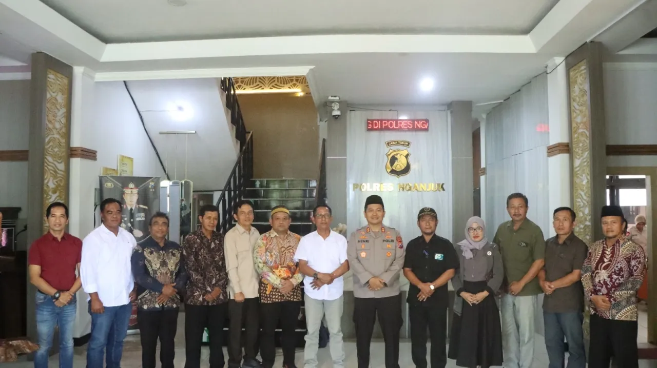 Silaturahmi PKDI Nganjuk dengan Kapolres Nganjuk sebagai wujud Sinergitas Polri dan Pemerintah Desa, Kamtibmas Kondusif