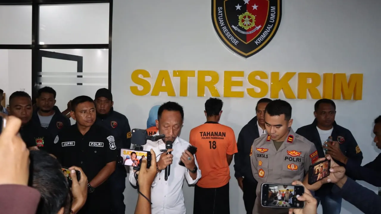 Kurang dari 24 Jam, Pelaku Pembunuhan di Desa Lesong Daya Diamankan Polisi 