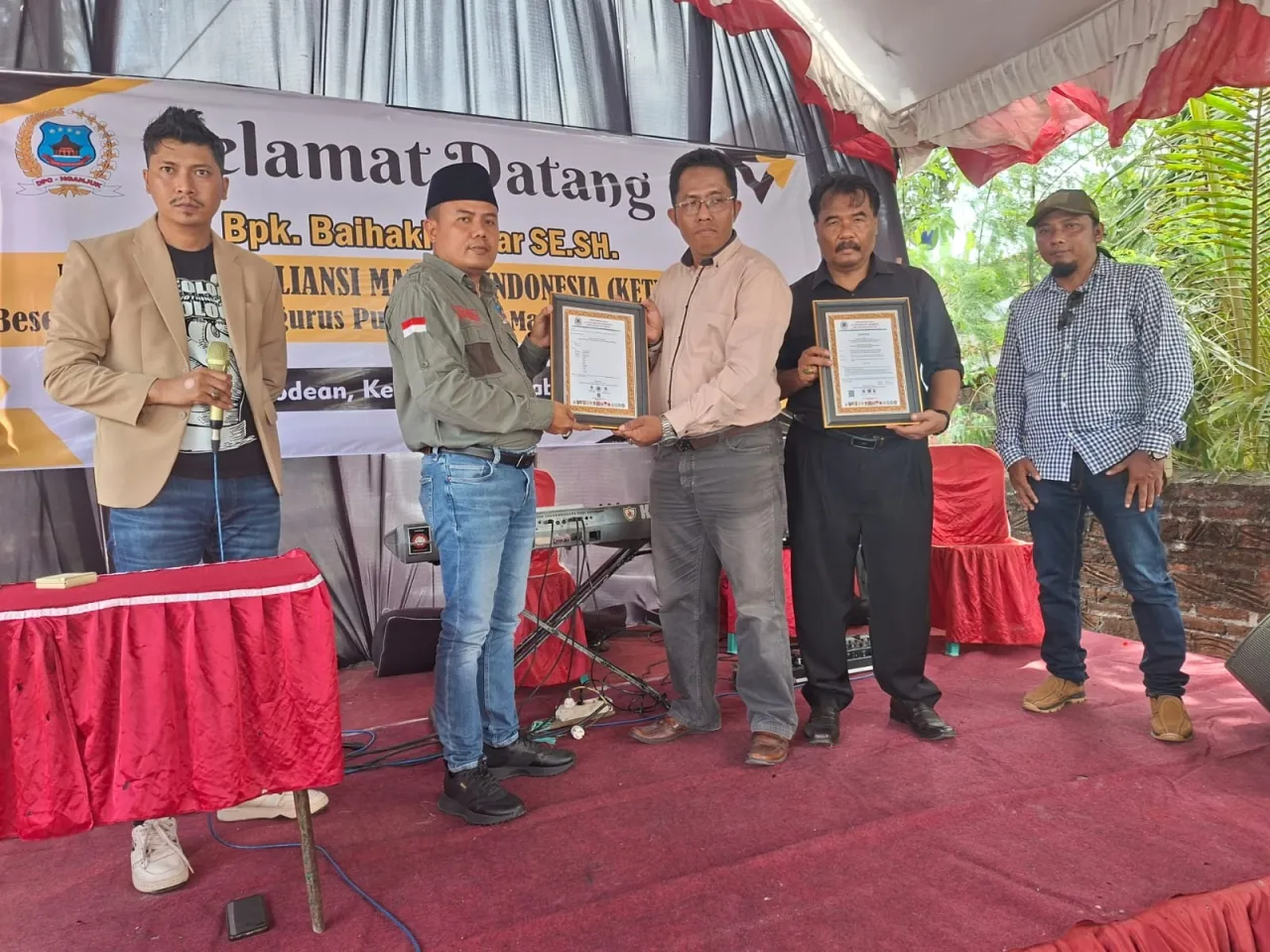 DPP AMI Kukuhkan Pengurus Baru DPC Nganjuk, Baihaki Akbar Serukan Perang terhadap Narkoba dan Premanisme