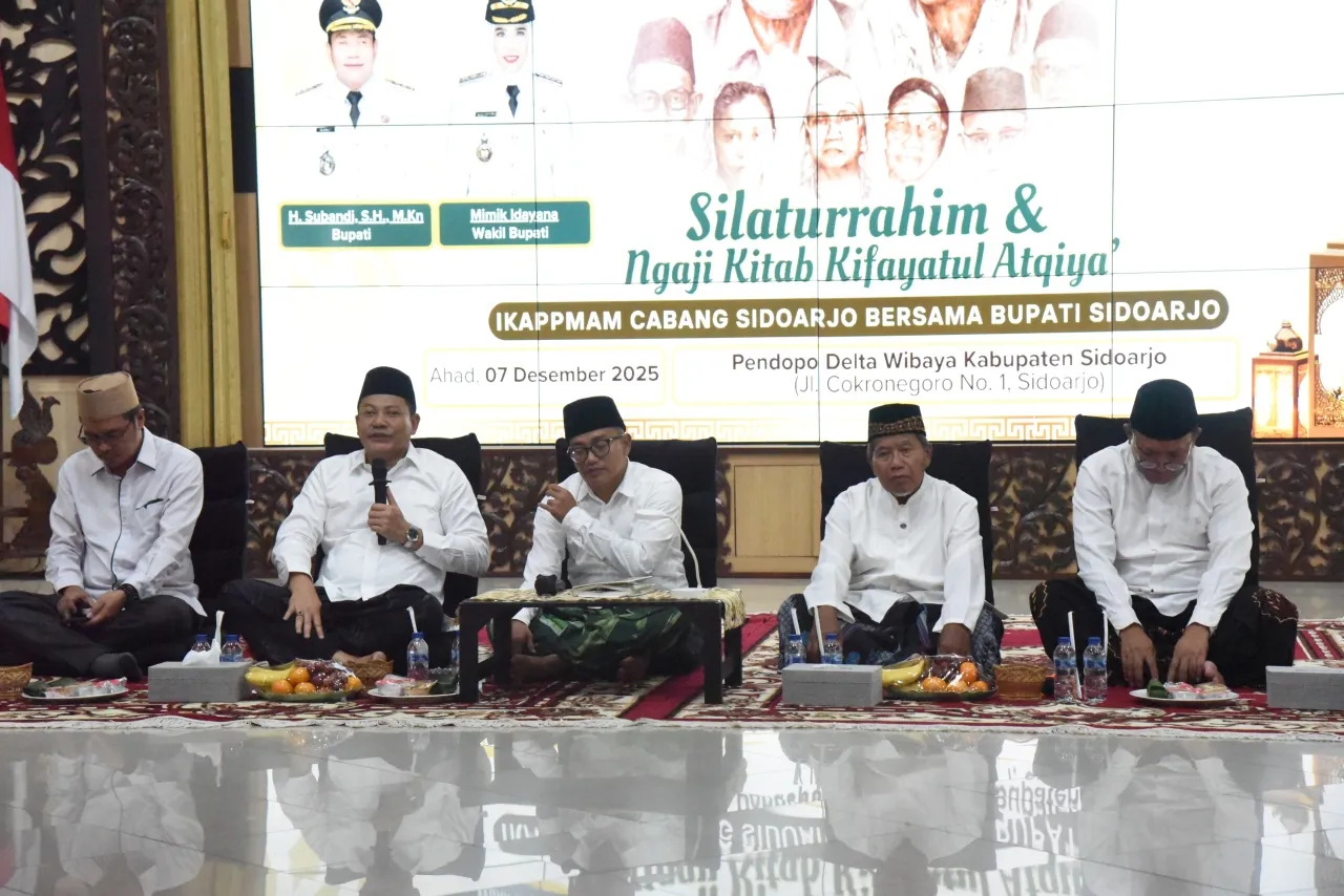 Bupati Sidoarjo Jalin Silaturrahim dan Ngaji Kitab Bersama IKAPPMAM Cabang Sidoarjo