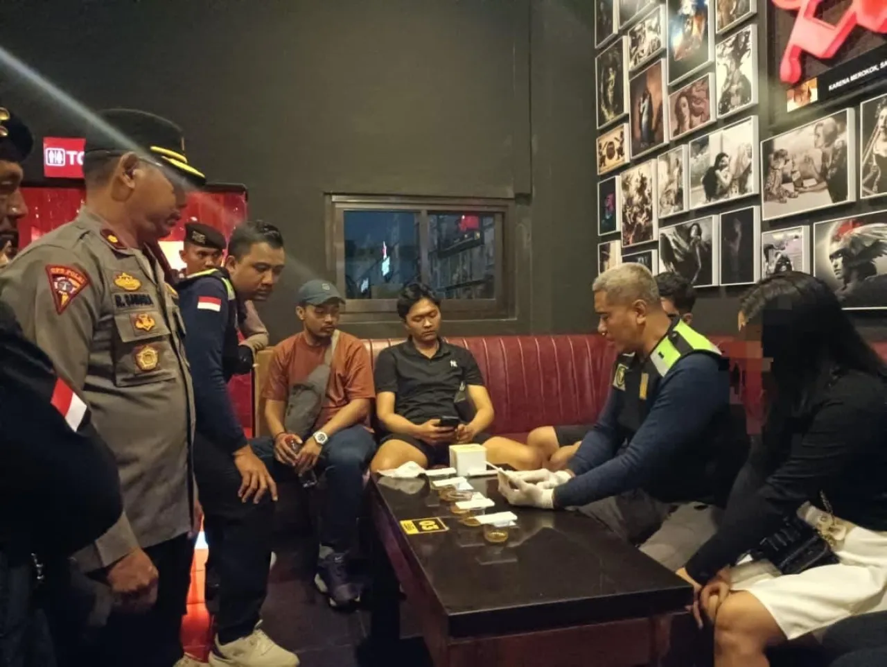 Polres Kediri Razia Tempat Hiburan Malam Jelang Nataru