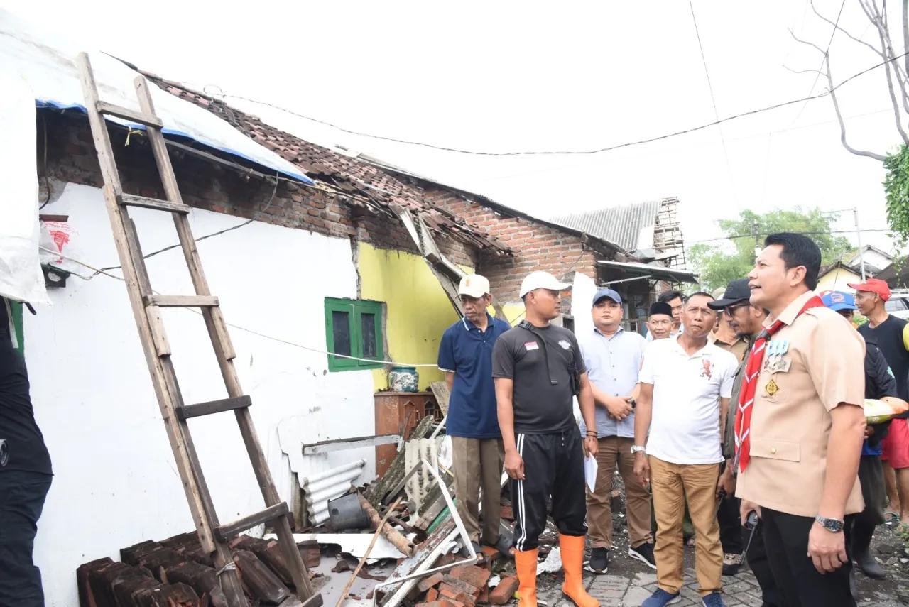 Pemkab Sidoarjo Siapkan Bantuan Perbaikan Rumah Terdampak Angin Puting beliung