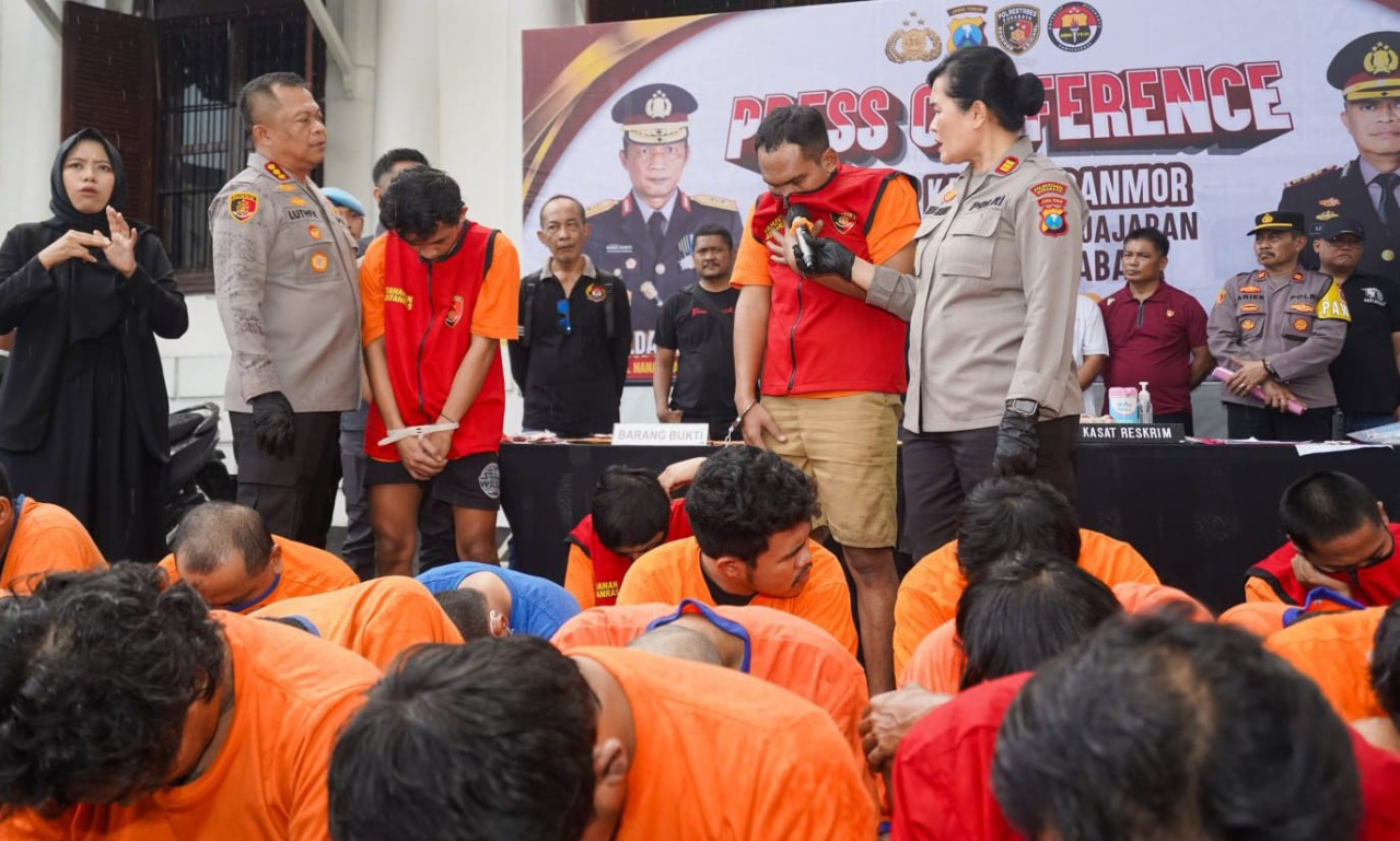 Kapolrestabes Tidak Berikan Ruang Bagi Pelaku Curanmor 41 Tersangka Keok Reskrim Polrestabes