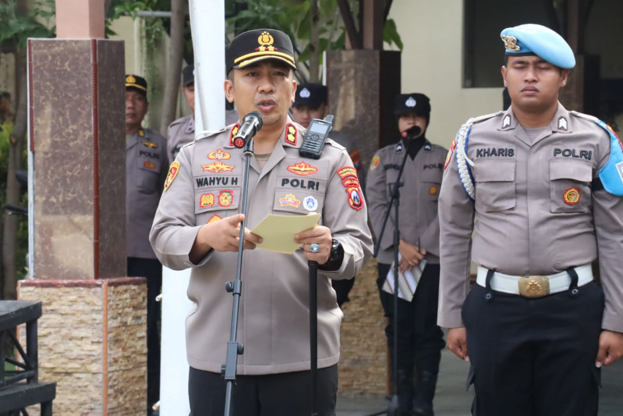 Polres Pelabuhan Tanjungperak Siagakan 201 Personel Pengamanan Pengesahan Warga Baru PSHT