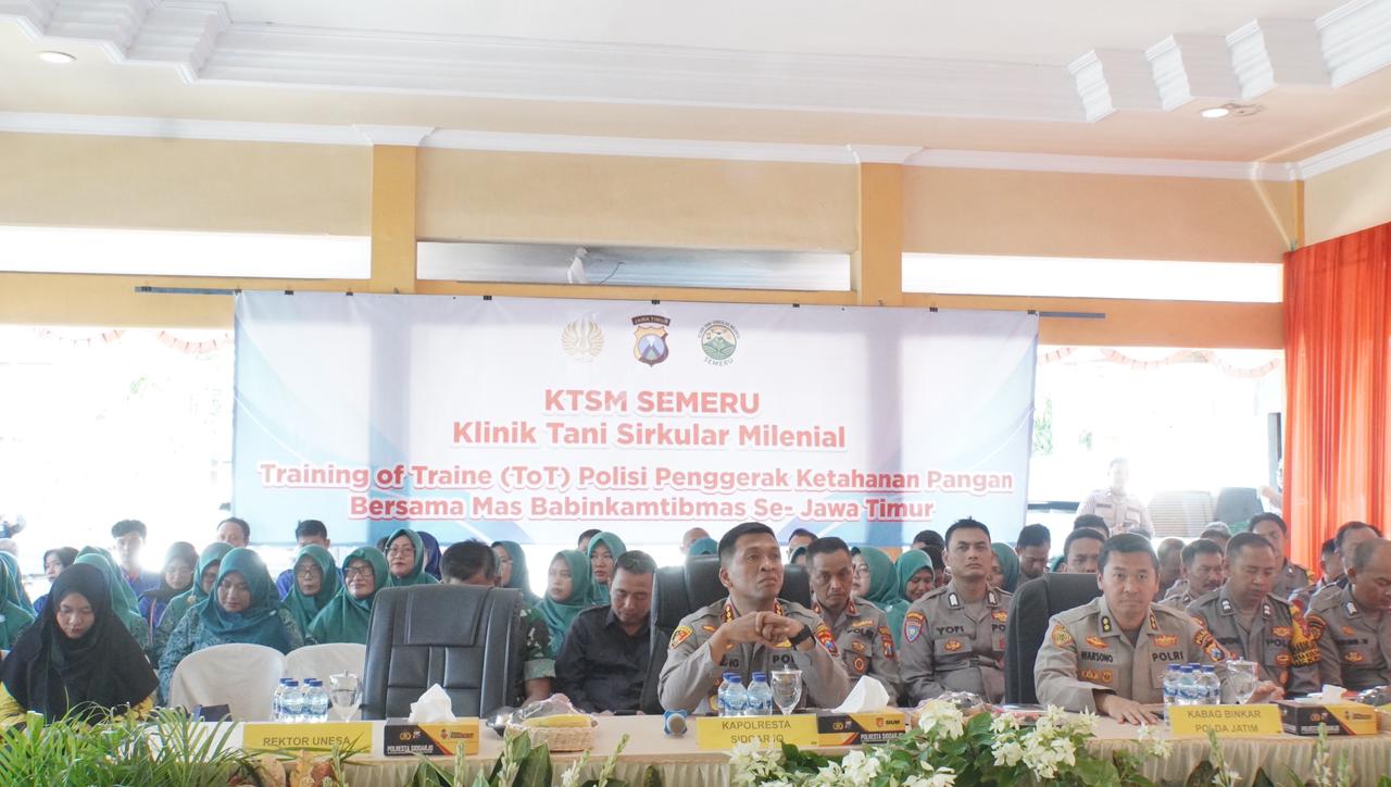 Kolaborasi Polda Jatim dan Unesa Luncurkan KTSM Semeru, Terobosan Program Ketahanan Pangan