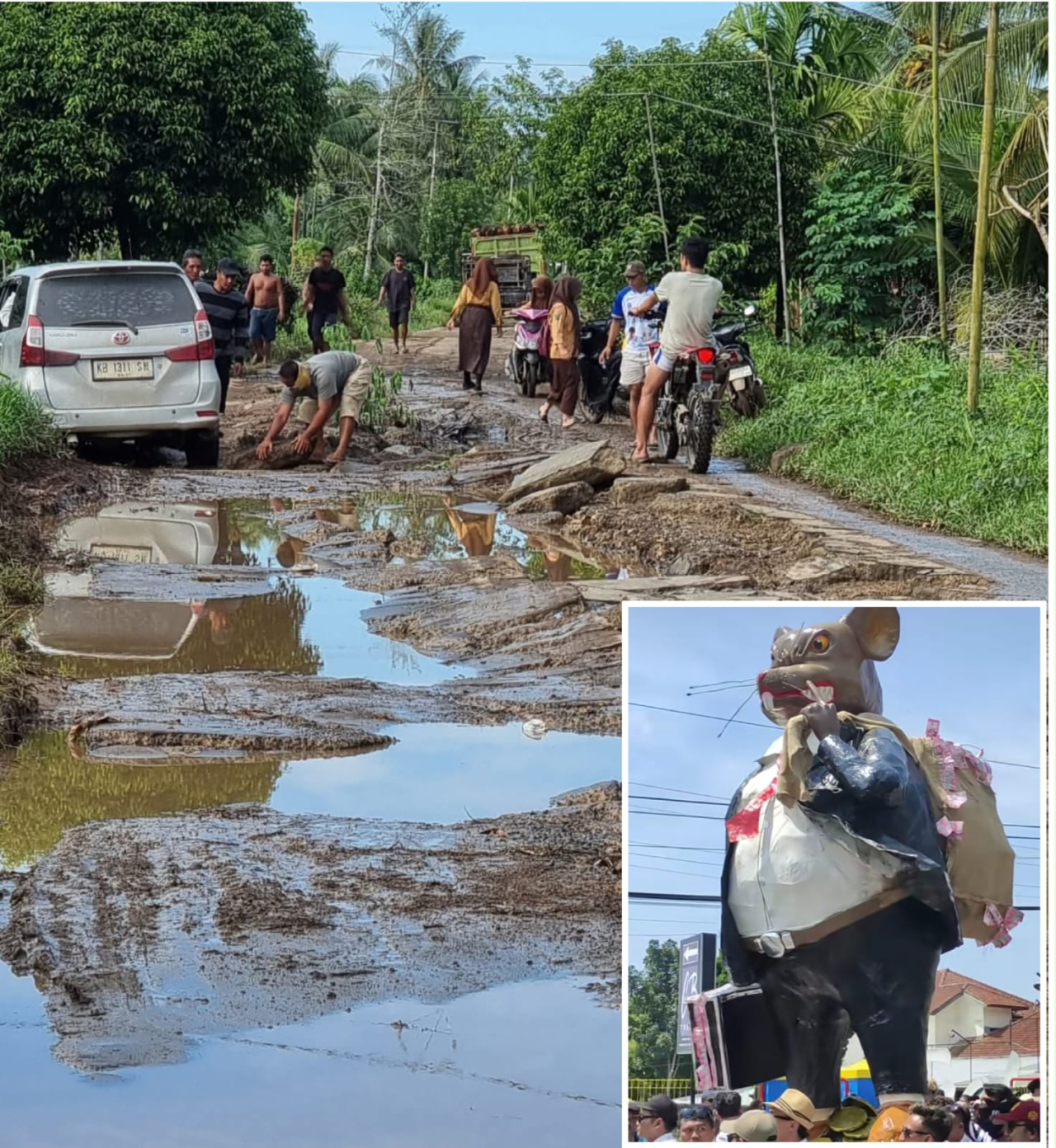 Kerusakan Jalan Masbangun Sukamaju Semakin Parah, Anggota Dewan RD Teluk Batang Diduda Terima Upeti Dari Pengusaha Sawit