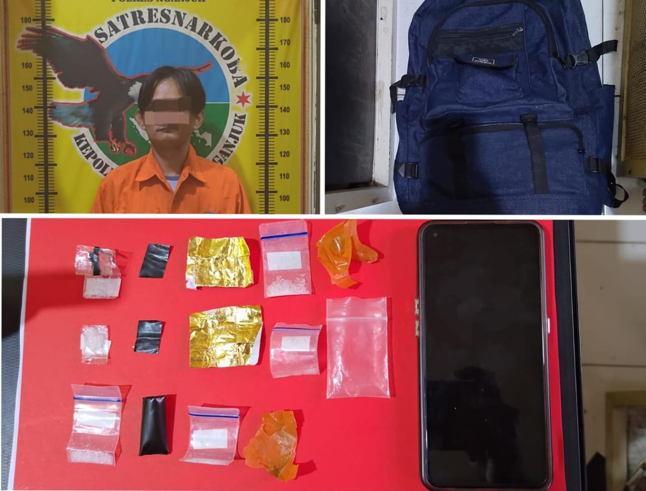 Gulung Jaringan Narkoba, Polres Nganjuk Sita 17 Ribu Pil LL dan Puluhan Gram Sabu