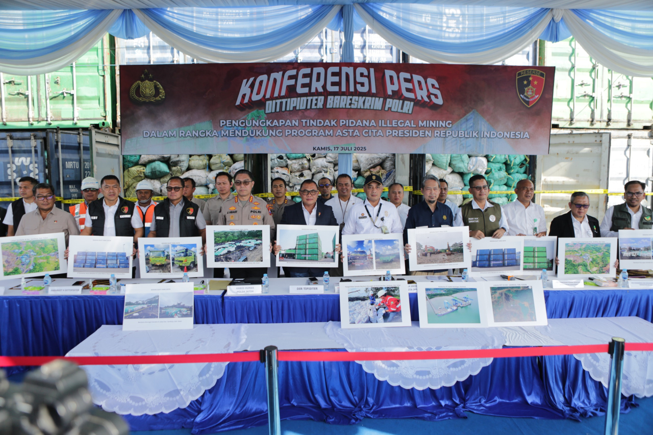 Bareskrim Polri Bongkar Tambang Batu Bara Ilegal di IKN, 351 Kontainer Disita di Pelabuhan Tanjungperak Surabaya