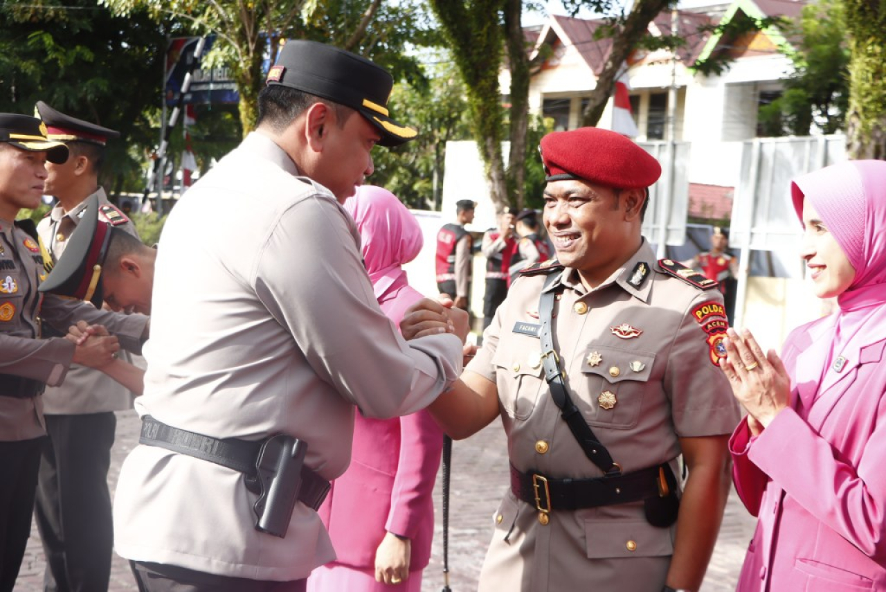 Kapolres Aceh Barat Pimpin Sertijab Sejumlah Pejabat Polres dan Kapolsek