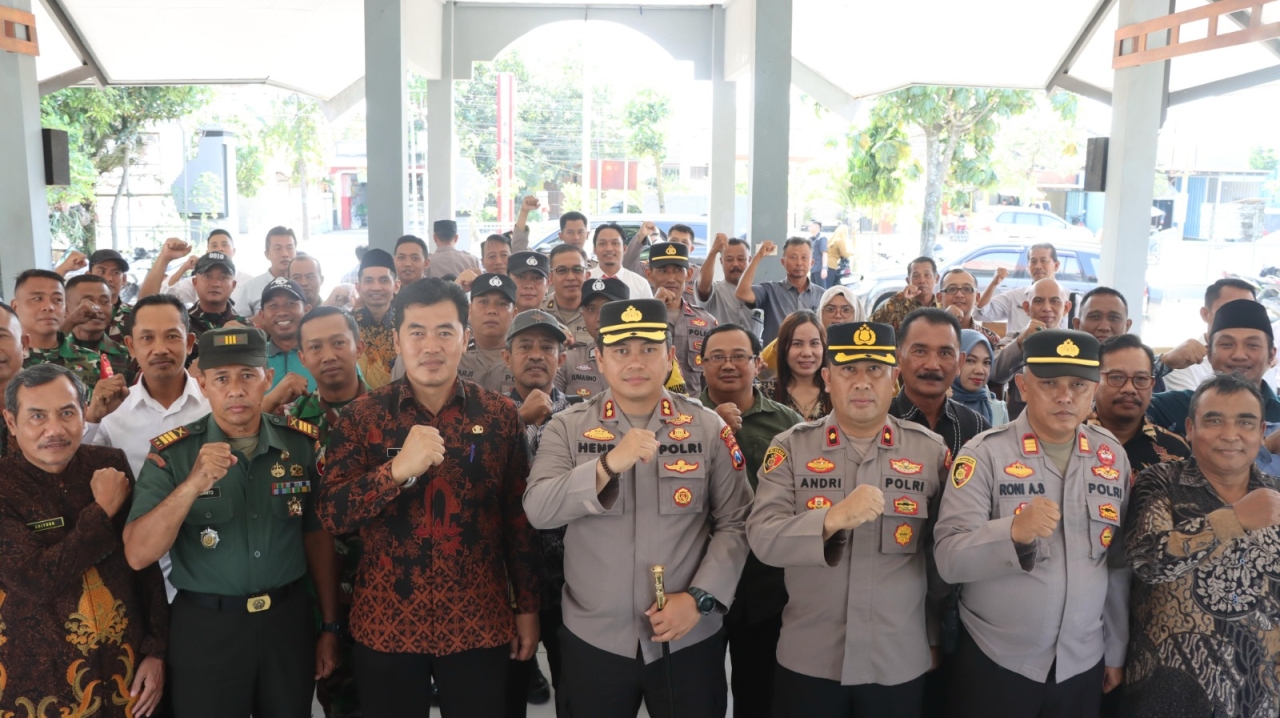 Jalin Silaturahmi Kamtibmas, Kapolres Nganjuk Bahas Potensi Kerawanan di Kecamatan Gondang