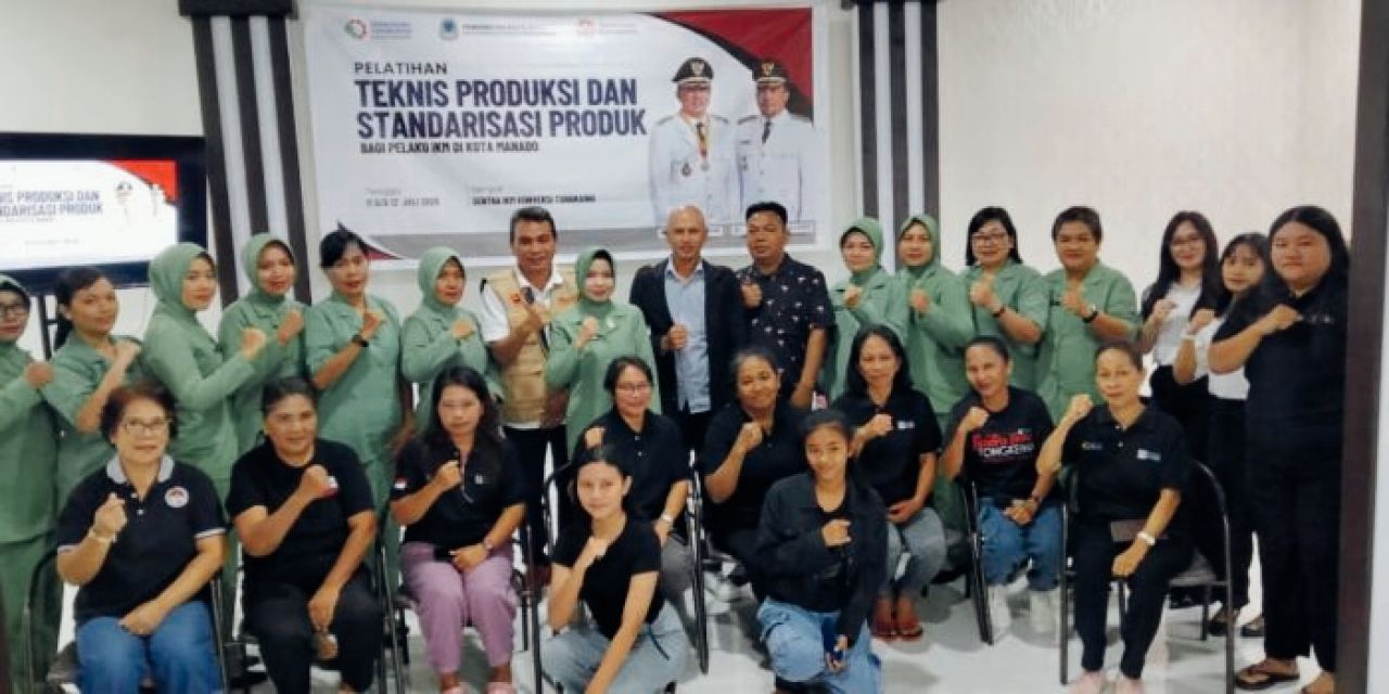 Disperindag Manado Gelar Pelatihan Produksi dan Standarisasi Produk bagi IKM dan Persit Kodim 1309