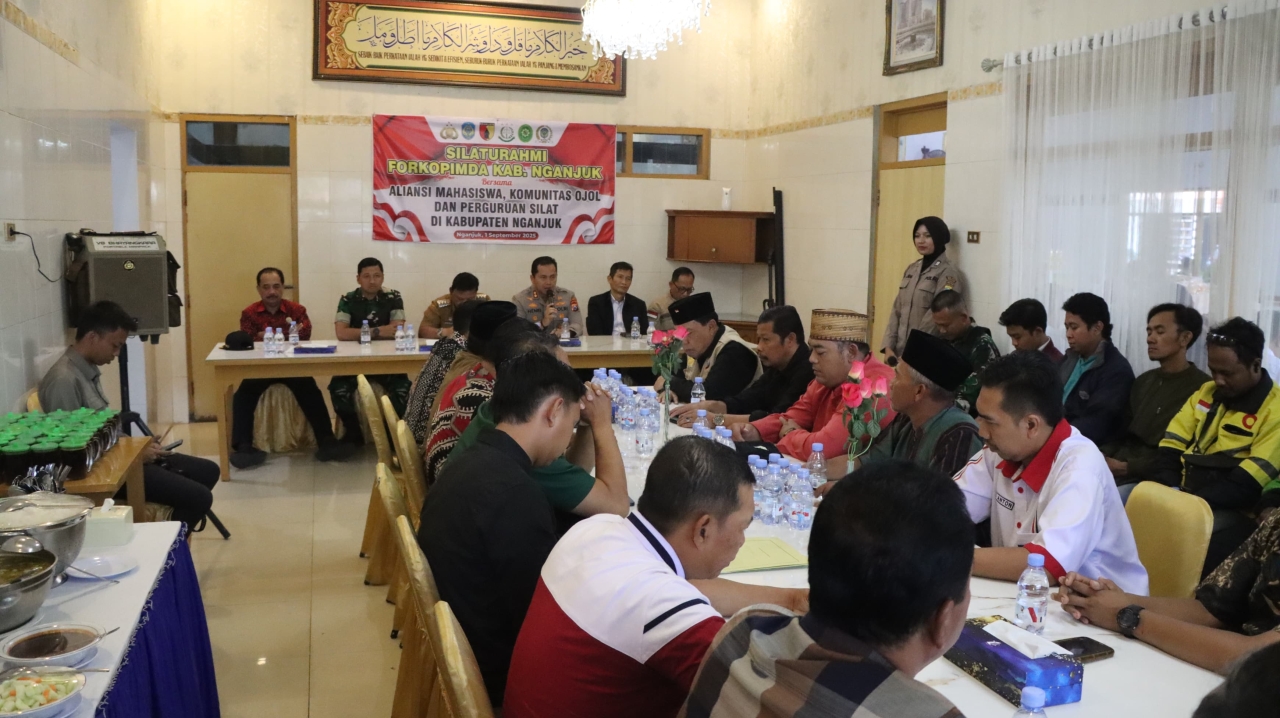 Forkopimda dan Polres Nganjuk Gelar FGD, Mahasiswa Ikut Jaga Kondusivitas