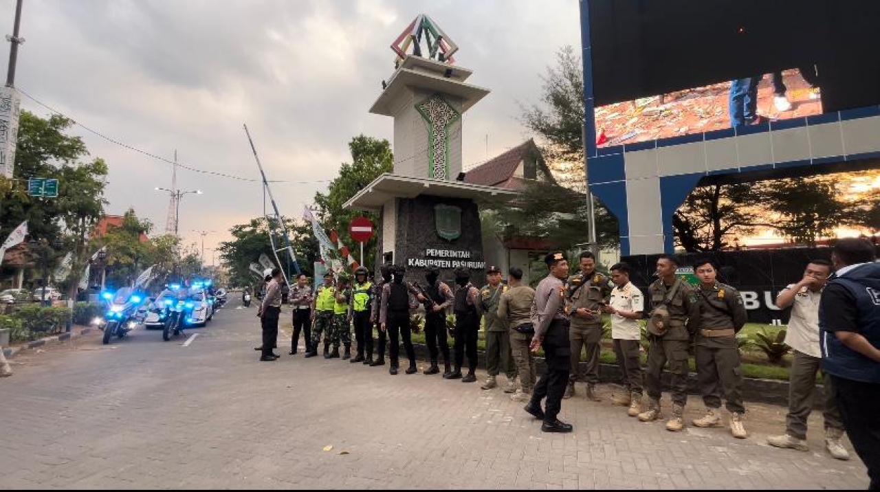 Kapolres Pasuruan Pimpin Patroli Gabungan Jelang Libur Panjang Maulid Nabi