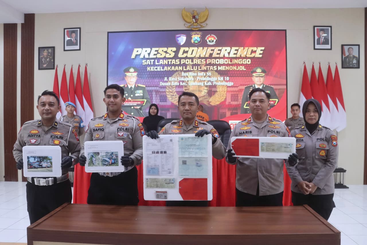 Polres Probolinggo Tetapkan Sopir Bus Pariwisata sebagai Tersangka Laka di Jalur Bromo