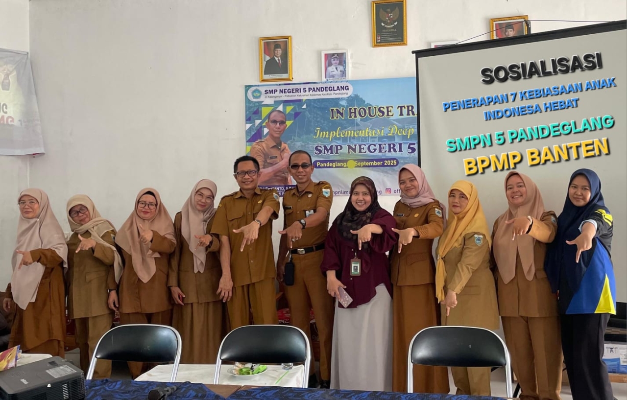 SMP Negeri 5 Pandeglang Terima Kunjungan BPMP Provinsi Banten, Sosialisasi 7 Kebiasaan Anak Indonesia Hebat  