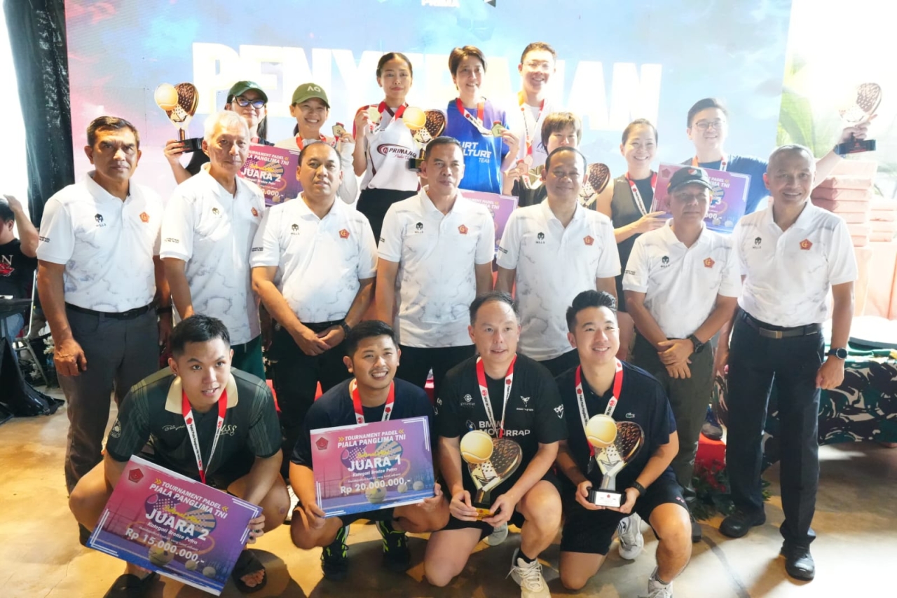 Pangdam Jaya Resmi Tutup Open Tournament Padel Piala Panglima TNI 2025
