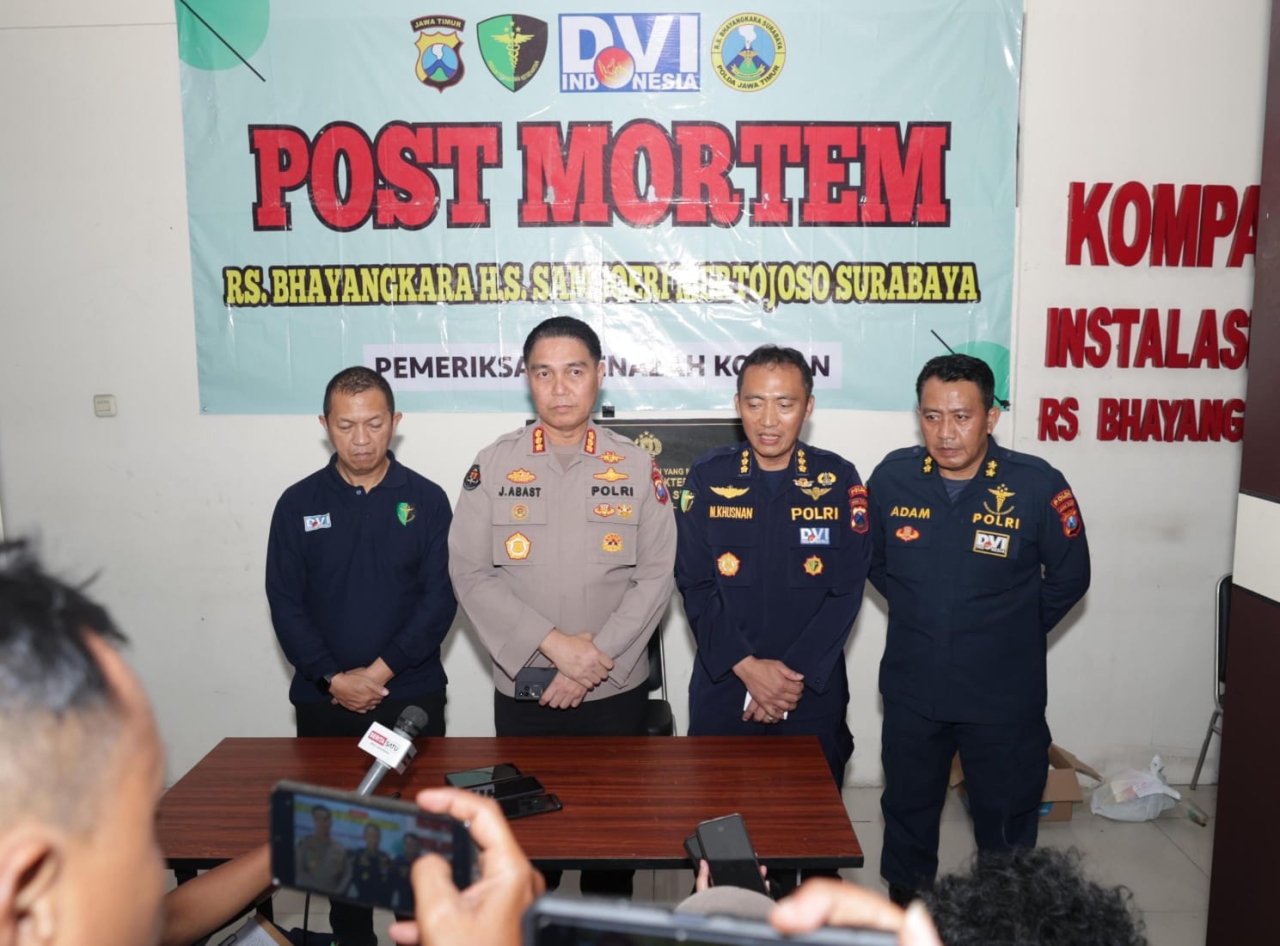 Polda Jatim Sampaikan Perkembangan Identifikasi Korban Robohnya Ponpes Al-Khoziny Sidoarjo