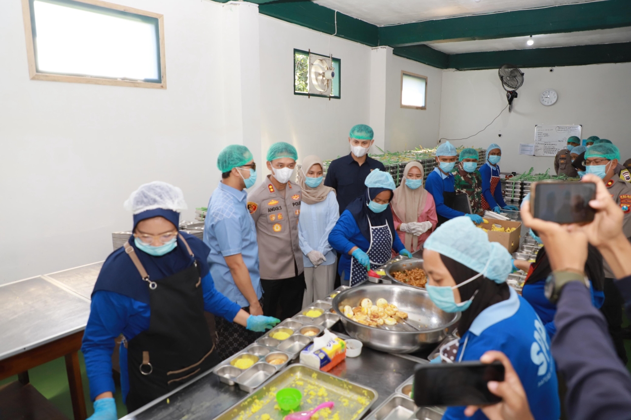 Polres Kediri Kota Cek Kelayakan MBG di SPPG 1 Pondok Pesantren Al Amien