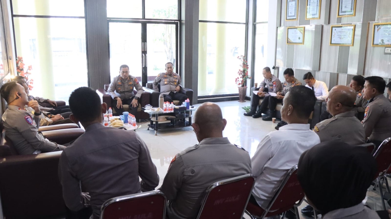 Ngopi Bareng Bahas Kamtibmas, Polres Nganjuk Perkuat Sinergi Jajaran