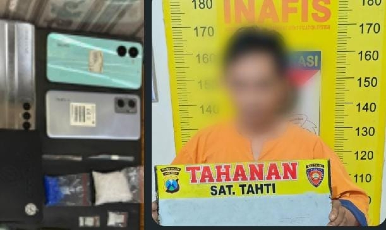 Polisi Amankan Terduga Pengedar Narkoba di Kepanjen Malang 21 Poket Sabu Disita