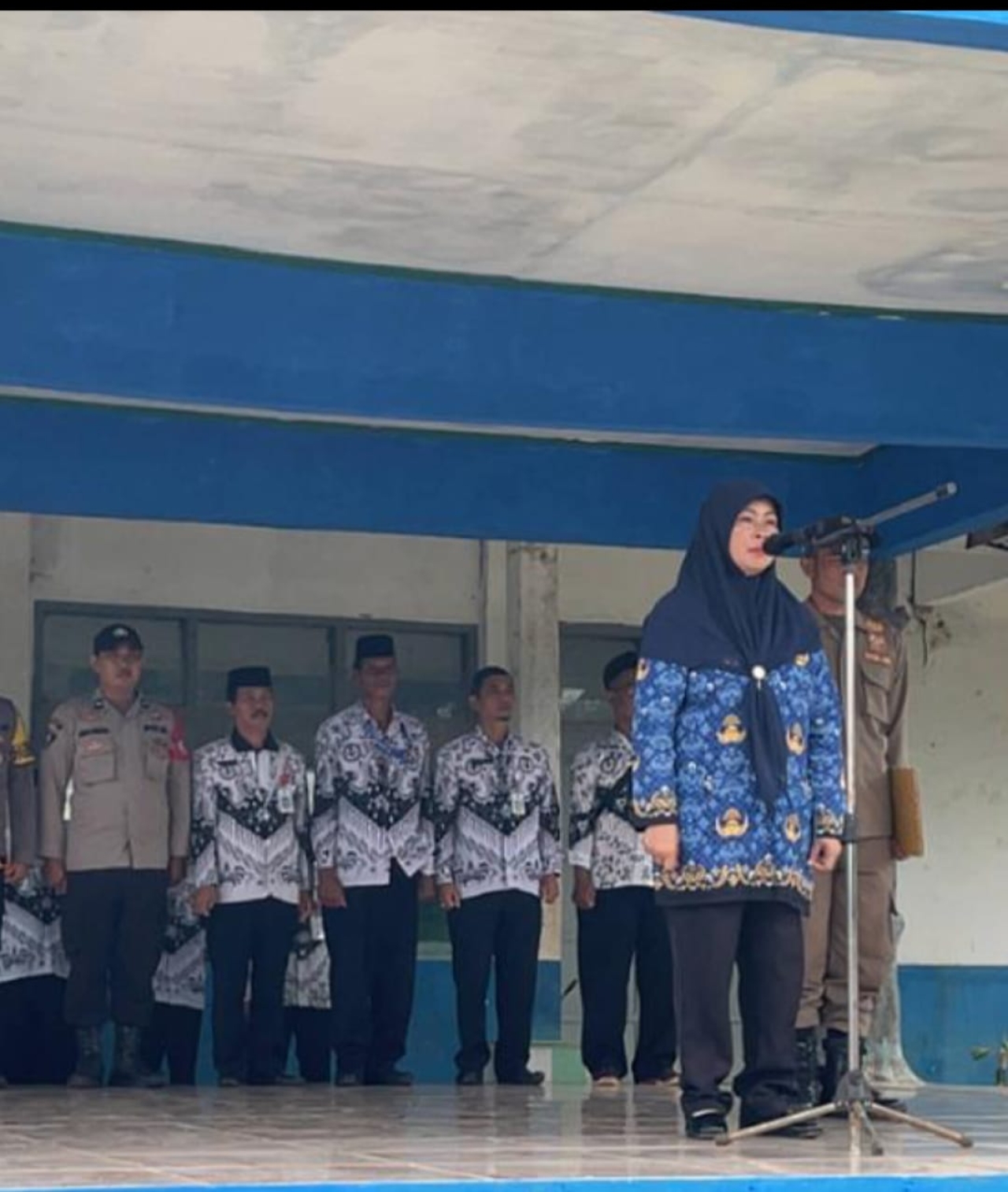 Upacara Hari Sumpah Pemuda di SMPN 1 Cimanggu Memperingati  Semangat  Perjuangan Pemuda Demi Persatuan Bangsa