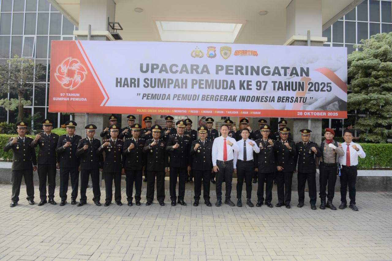 Polres Gresik Ajak Pemuda Bersatu di Hari Sumpah Pemuda ke-97