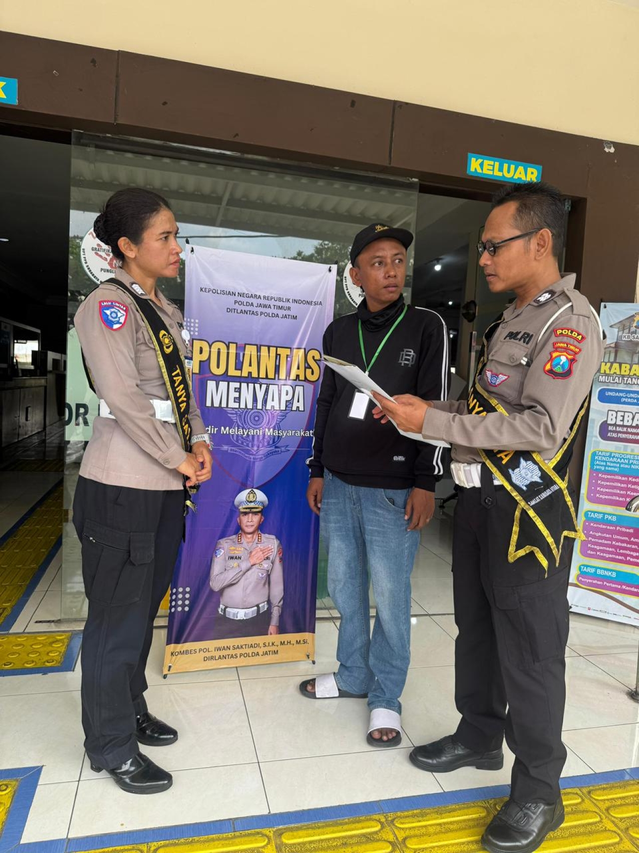 Polantas Menyapa: Samsat Utara Hadirkan Pelayanan dengan Semangat 5S: Senyum, Sapa, Salam, Sopan, Santun