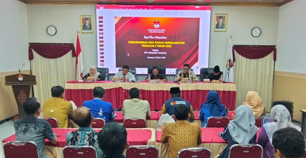 KPU Sampang Gelar Rapat Pleno Pemutakhiran Data, Komitmen Transparansi Untuk Kwalitas Data Pemilih