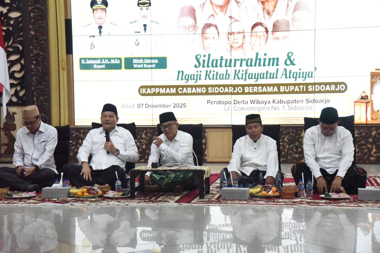 Bupati Sidoarjo Jalin Silaturrahim dan Ngaji Kitab Bersama IKAPPMAM Cabang Sidoarjo